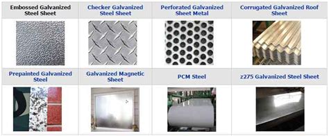 types of galvanized sheet metal|all types of galvanized steel.